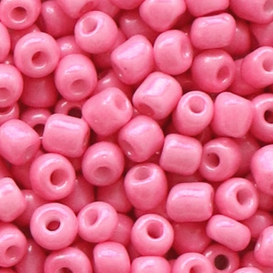 Rocailles 4mm rouge pink, 20 gram